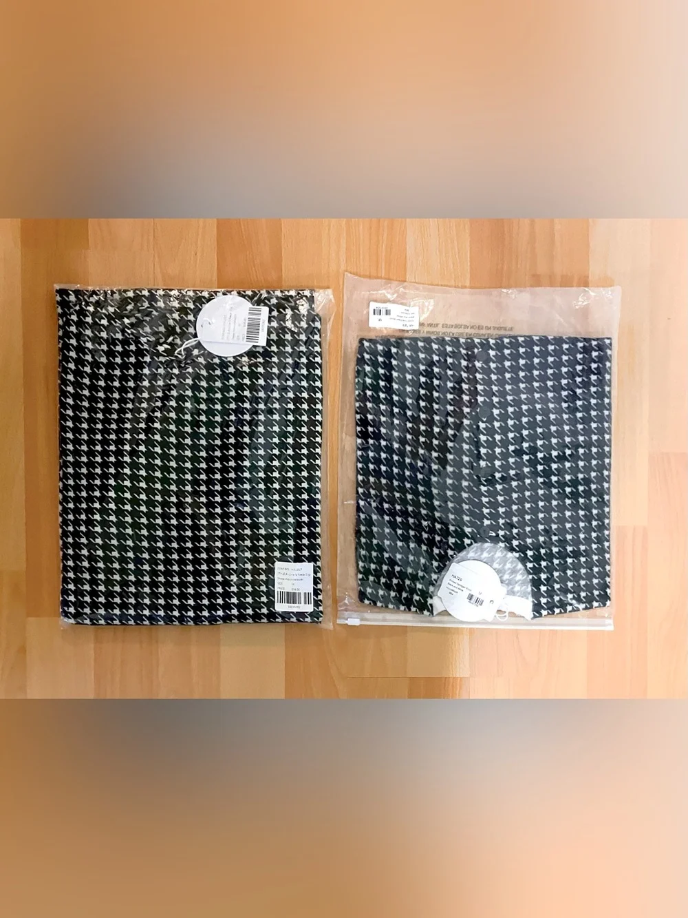 2 Pieces- Black/White A-Line Slip Maxi Dress-Houndstooth w/ Matching Cardigan: M - Picture 11 of 15